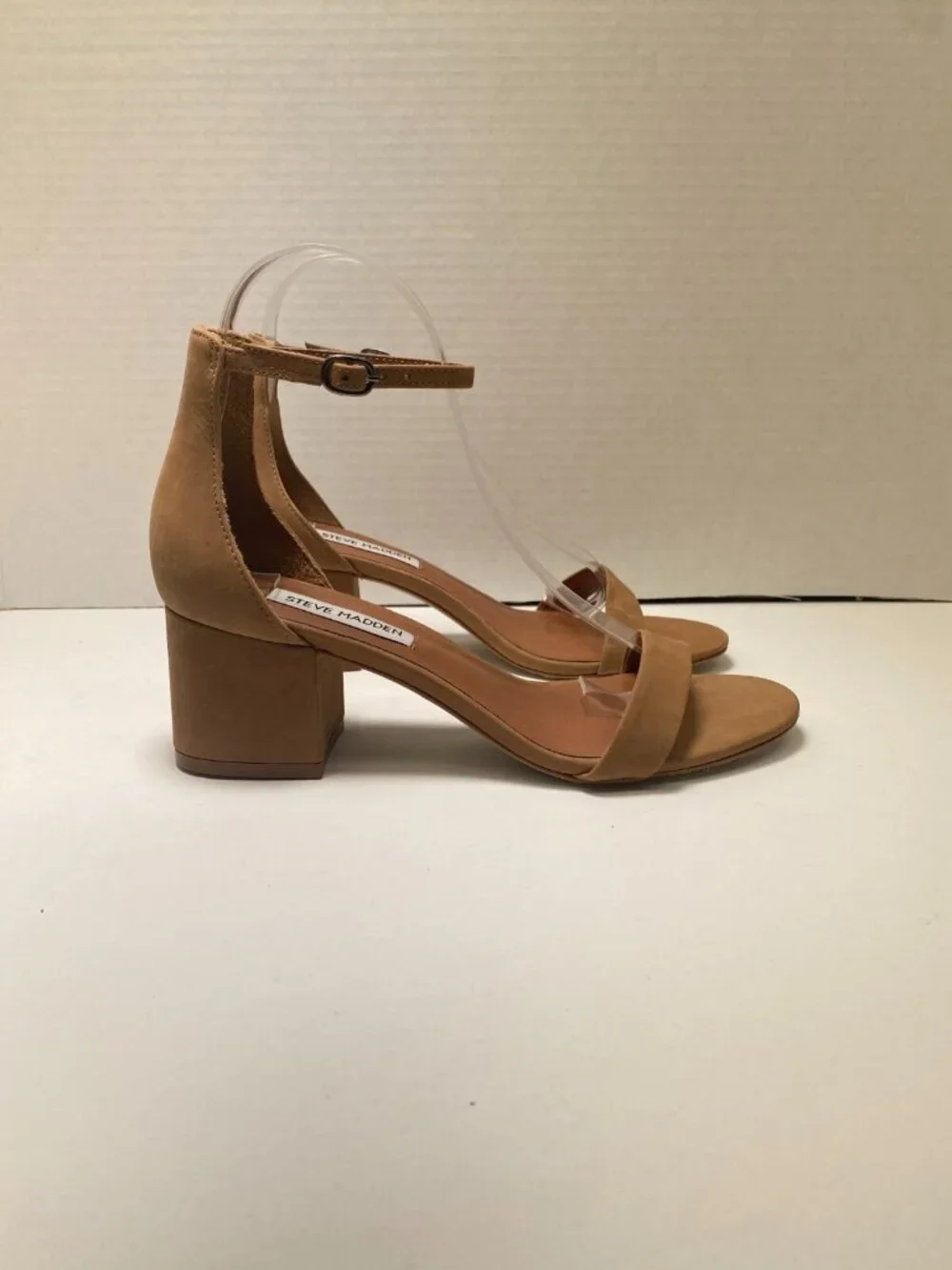 Steve Madden Irenee Women's Brown Nude Strap Heel Sandal Sz 7